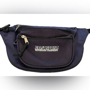 Eastsport Vintage Navy Blue Fanny Pack Waist Belt Bag Medium Sized 90’s Y2K